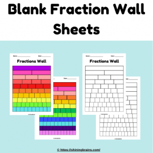 Blank fraction wall sheet templates