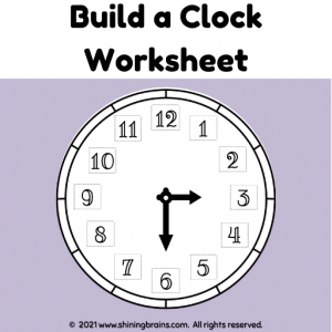 Build a clock | Activity Worksheets