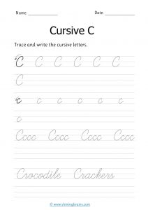 cursive c